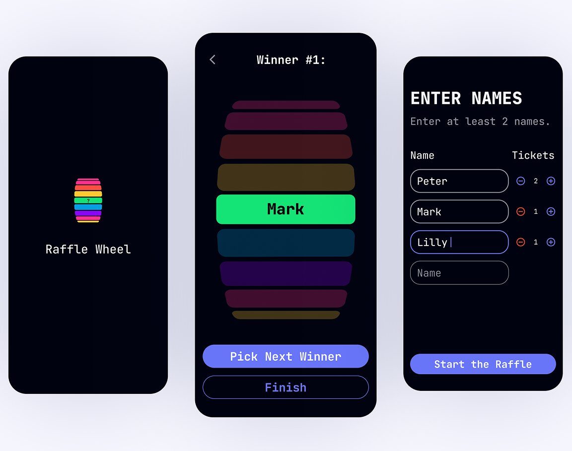 Raffle Wheel app